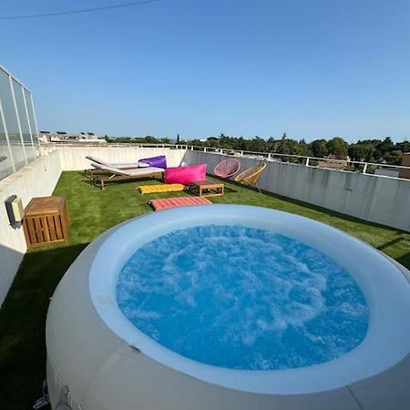Luxueux 5 Pc, Jacuzzi, Rooftop, Terrasse, Clim Montpellier Exteriör bild